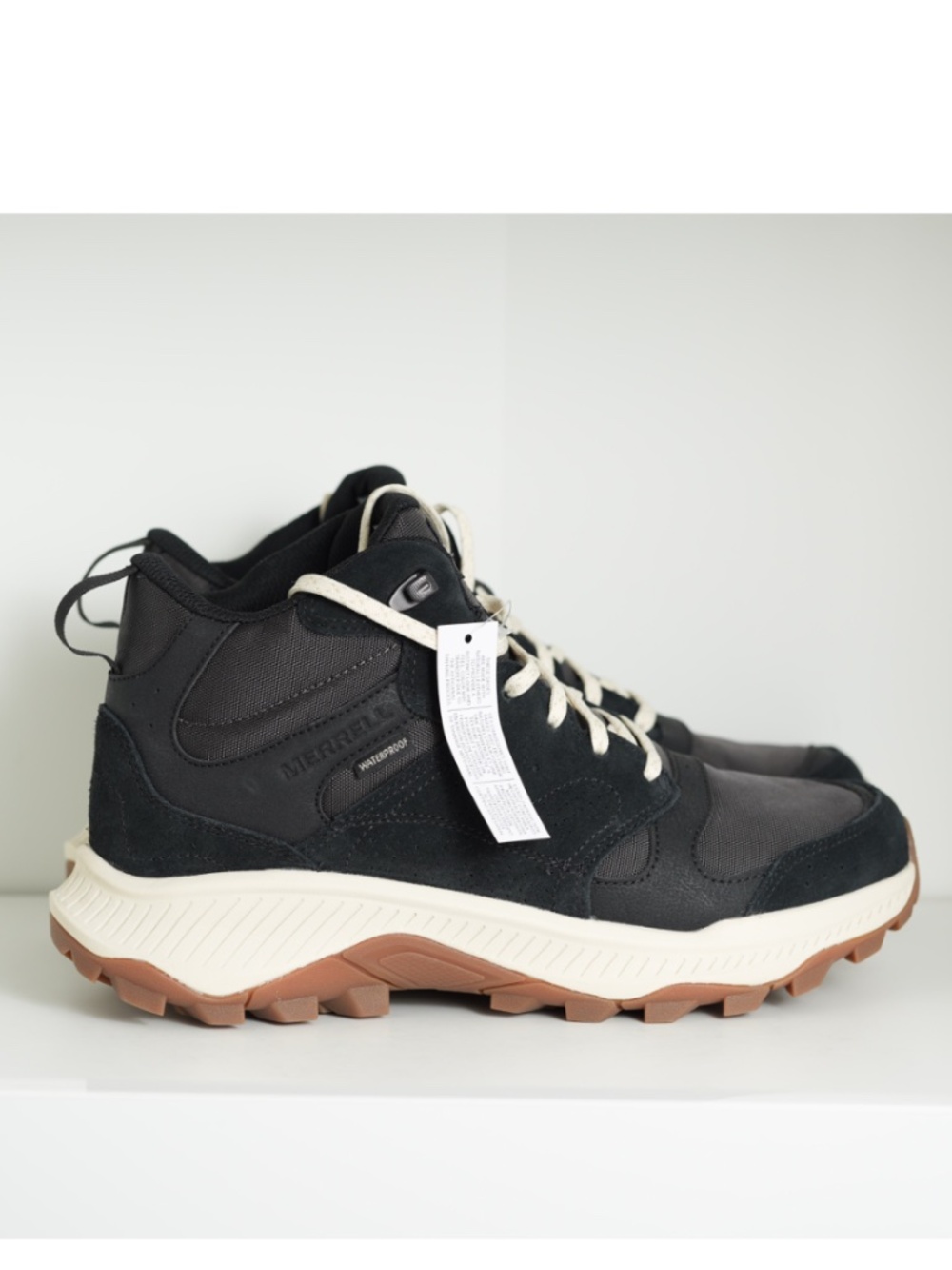 Merrell Tempo Sol Boots Mens Mid Lace Up Waterproof Hiking Walking Athletic US 9